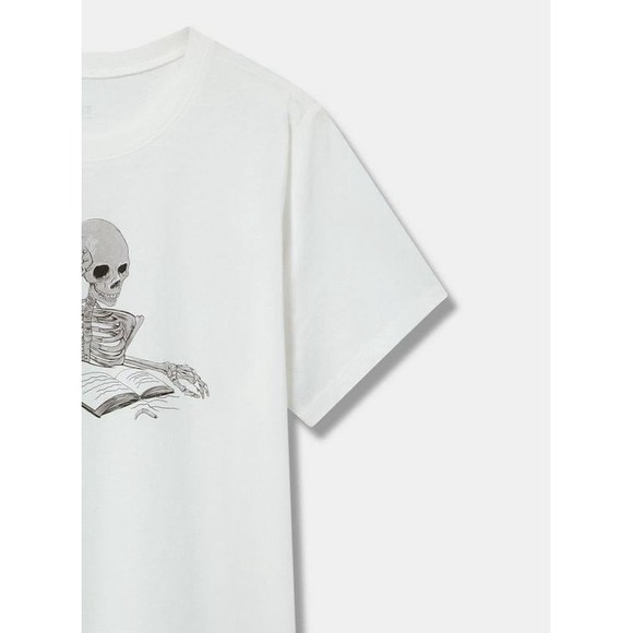 NWT Torrid Read In Peace Classic Heritage Jersey Crew Tee 1X - Picture 4 of 9